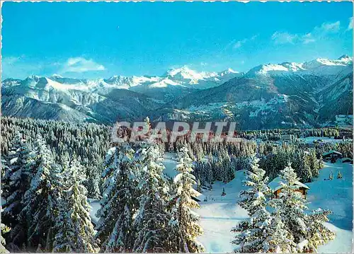 Cartes postales moderne Vue sur les Alpes de Crans Montana (alt 1500 m)