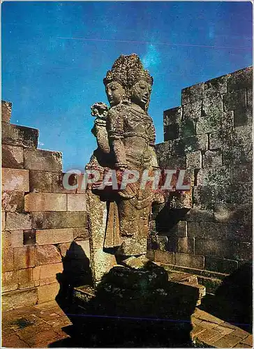 Cartes postales moderne Yogyakarta Indonesia Brahma Statue at Prambanan Temple