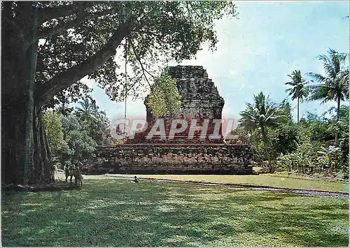 Moderne Karte Central Java Indonesia Mendut A Budhist Temple Near Borobudur