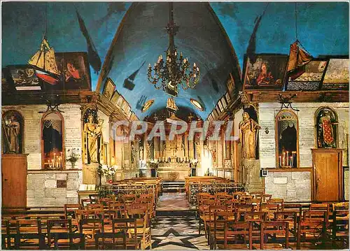 Cartes postales moderne Honfleur (Calvados) En Normandie Interieur de Notre Dame de Grace