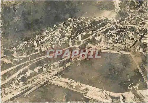 Cartes postales moderne Granville (Manche) En Normandie Vue aerienne Le Port La Ville et la Plage