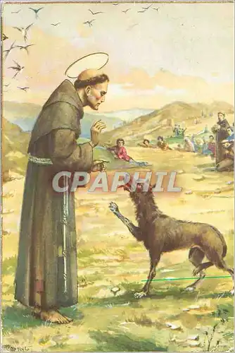 Cartes postales moderne Assisi Casa Editrice Francescana Frati Minori Loup