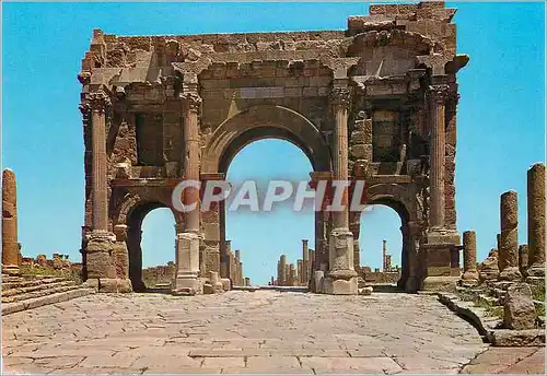 Moderne Karte Algerie Timgad L'Arc de Trajan