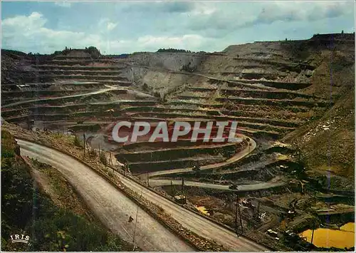 Cartes postales moderne Decazeville (Aveyron) La Decouverte Unique en Europe Extraction des Minerai a Ciel Ouvert
