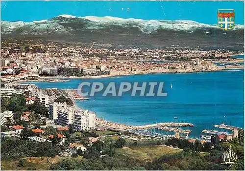 Cartes postales moderne Antibes La Cote d'Azur Vue Generale au Fond les Alpes