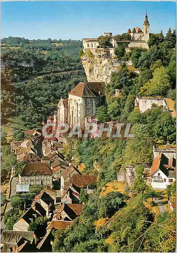 Moderne Karte Rocamadour (Lot) Vue Panoramique