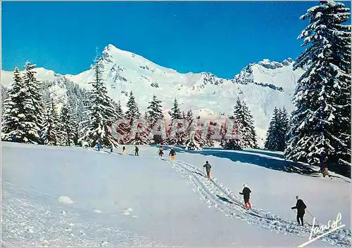 Moderne Karte Les Joies du Ski de Fond