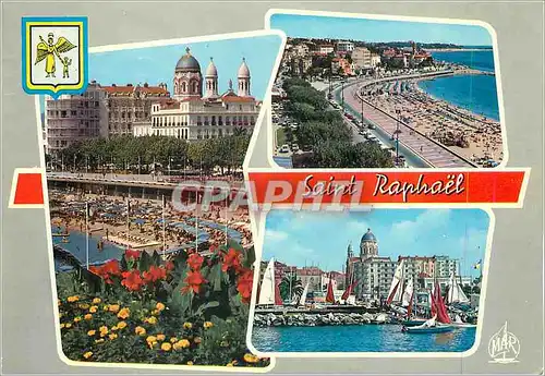 Cartes postales moderne Saint Raphael (Var) la Cote d'Azur la Plage