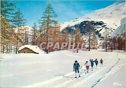 Moderne Karte Bessans (Savoie) Alt 1720 m Sur les Pistes de Ski de Fond
