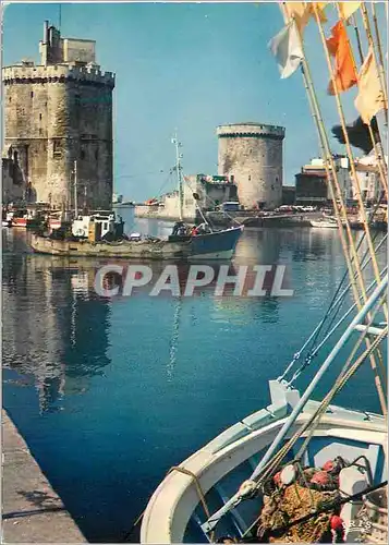 Moderne Karte La Rochelle (Charente Maritime) le Port