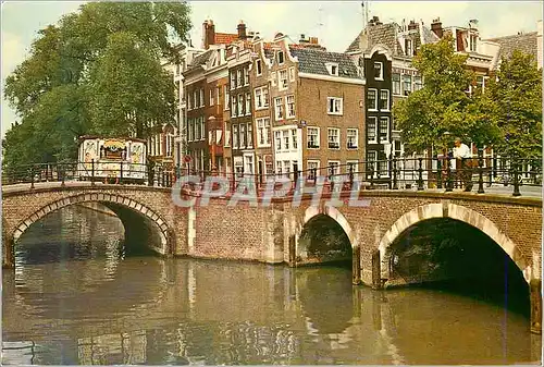 Moderne Karte Amsterdam Holland Pres des Sept Ponts