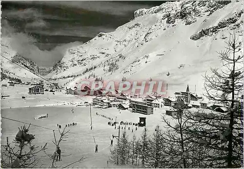 Moderne Karte Val d'Isere (Savoie) la Station Vue du Petit Remonte Pente