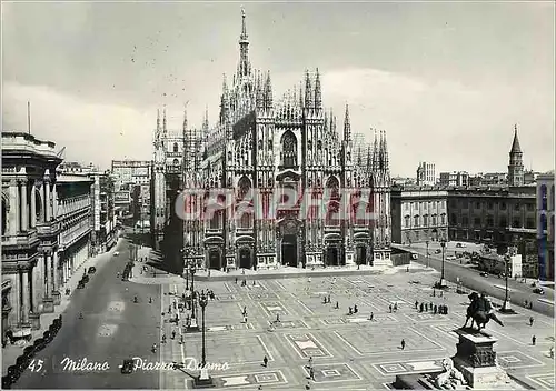 Moderne Karte Milano Piarra Duomo