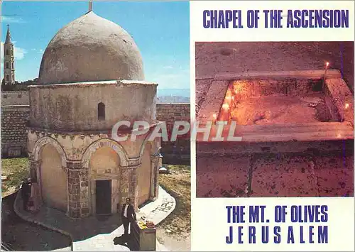 Moderne Karte The MT of Olives Jerusalem Chapel of the Ascension