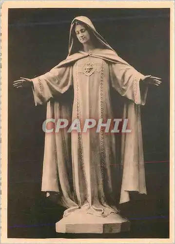 Moderne Karte Massabielle (Maison Mere de la Religieuses Maristes) St Prix (Seine et Oise) La Vierge de la Cha