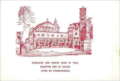 Cartes postales moderne Basilique des Saints Jean et Paul Martyrs sur le Celius (Titre de Pammachius)