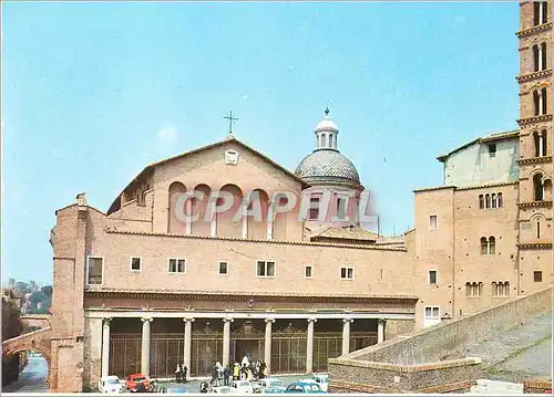 Moderne Karte Rome Basilique des Saints Jean et Paul sur le Celius A Gauche