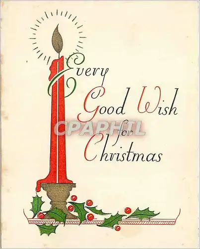 Moderne Karte Every Good Wish for Christmas