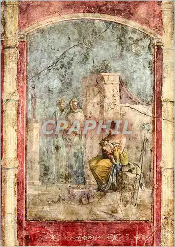 Cartes postales moderne Roma Fresque avec Leucothea qui amuse le petis Dionysos (Musee National Romain)