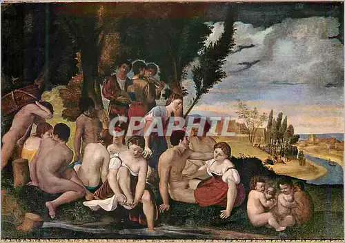 Moderne Karte Roma Museo Nazionale di Castel S Angelo Salle des Festons Dosso Dossi Bacchanale