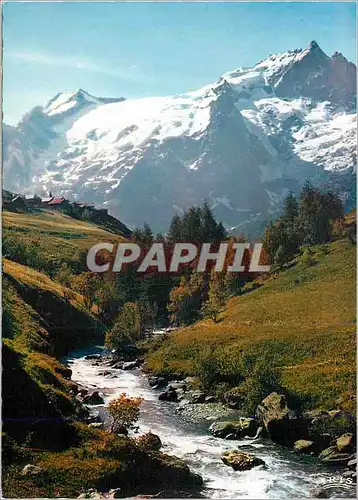 Cartes postales moderne Le Massif de L'Oisans La Meije (3883 m) depuis le Chazelet