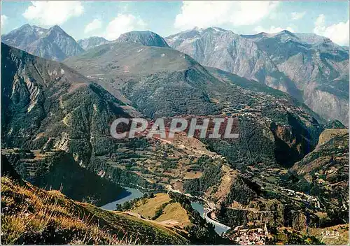 Cartes postales moderne Le Lac Chambon Mizoen Le Freney d'Oisans et le Mont de Lans