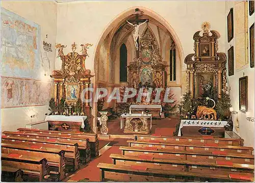 Moderne Karte St Rupert am Kulm in Ramsau am Dachstein Innenansicht der Katholischen Pfarrkirche