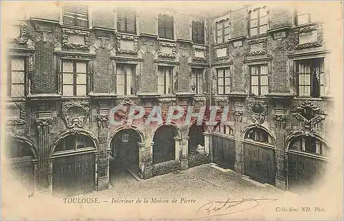 Cartes postales Toulouse Interieur de la Maison de Pierre (carte 1900)