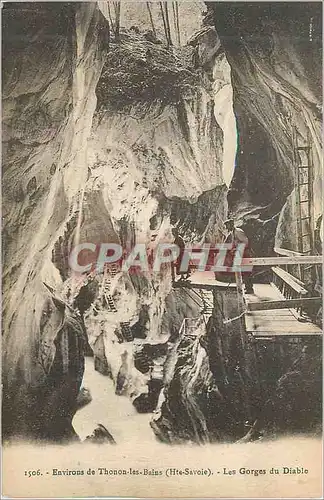 Cartes postales Environs de Thonon les Bains (Hte Savoie) Les Gorges du Diablo