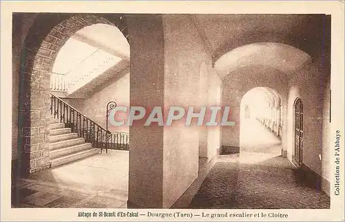 Cartes postales Abbaye de St Benoit d'Eu Calcat Dordogne (Tarn) Le Grand Escalier et le Cloitre