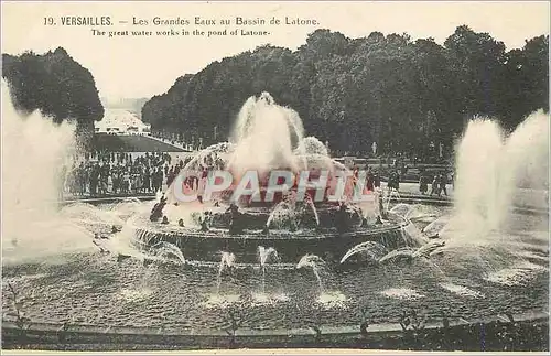 Cartes postales Versailles Les Grandes Eaux au Bassin de Latone