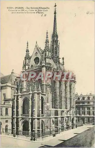 Ansichtskarte AK Paris La Sainte Chapelle Construite en 1245 sur l'Ordre de Saint Louis