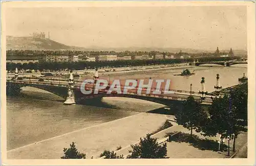 Cartes postales Lyon (Rhone) La Douce France Le Rhone et le Pont Gallieni