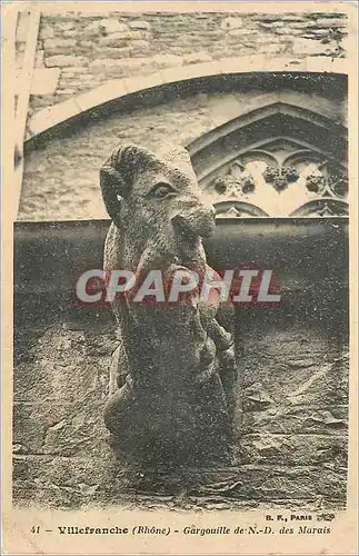 Cartes postales Villefranche (Rhone) Gargouille de N D des Marais