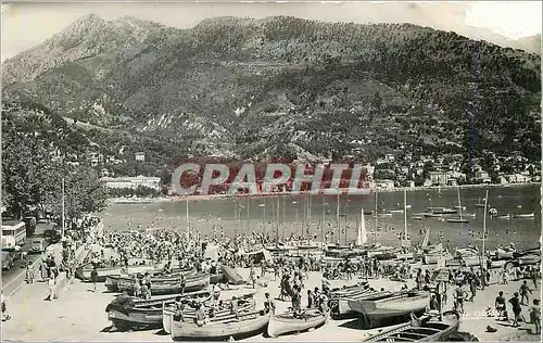 Moderne Karte Menton (Alpes Maritimes) Le Port et Vue sur le Berceaux Bateaux