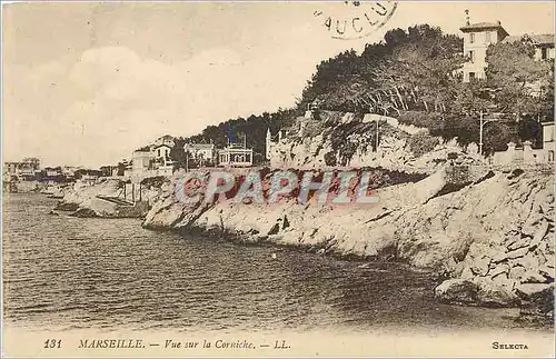 Ansichtskarte AK Marseille Vue sur la Corniche