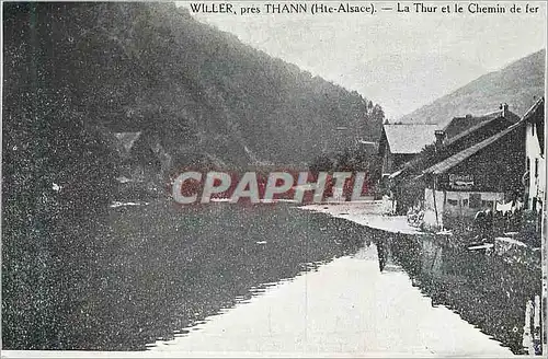 Cartes postales Willer pres Thann (Hte Alsace) La Thur et le Chemin de fer