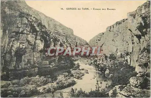 Ansichtskarte AK Gorges du Tarn Cirque des Baumes