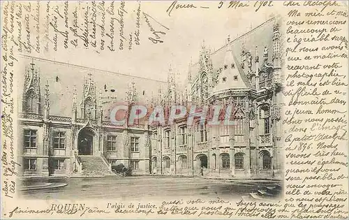 Cartes postales Rouen Palais de Justice (carte 1900)