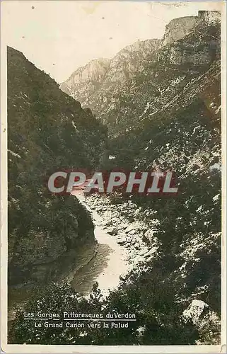 Ansichtskarte AK Les Gorges Pittoresques du Verdon Le Grand Canon vers la Palud