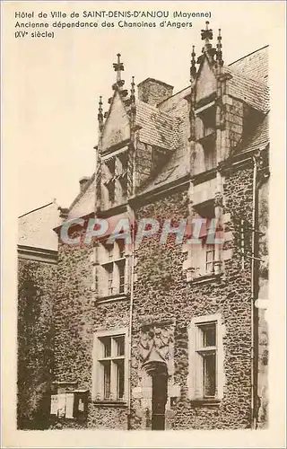 Cartes postales Hotel de Ville de Saint Denis d'Anjou (Mayenne) Ancienne dependance des Chanoines d'Angers (XVe