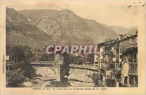 Cartes postales Sospel (A M) Le Vieux Pont sur la Bevera datant du XIIe Siecle