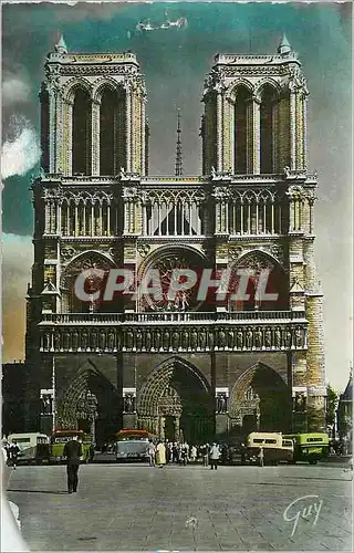 Cartes postales moderne Paris et ses Merveilles Facade de la Cathedrale Notre Dame