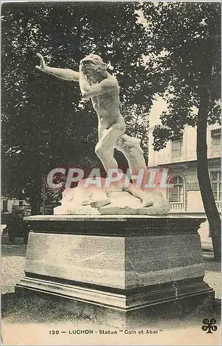 Cartes postales Luchon Statue Cain et Abel