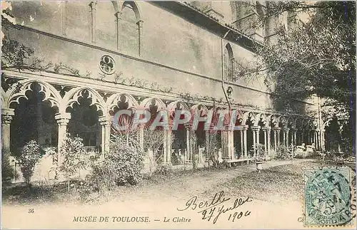 Cartes postales Musee de Toulouse Le Cloitre