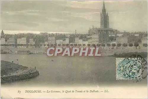 Ansichtskarte AK Toulouse La Garonne Le Quai de Tounis et la Dalbade