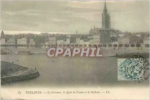 Cartes postales Toulouse La Garonne Le Quai de Tounis et la Dalbade