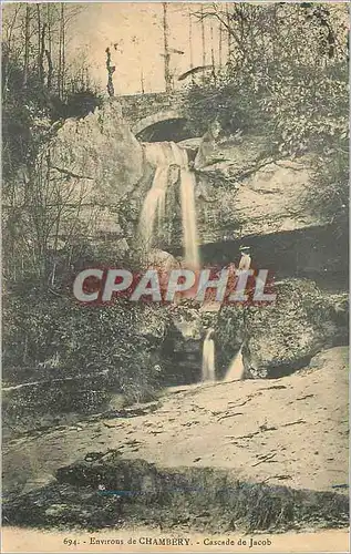 Cartes postales Environs de Chambery Cascade de Jacob