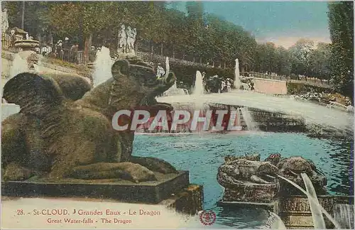 Cartes postales St Cloud Le Parc Grandes Eaux Le Dragon