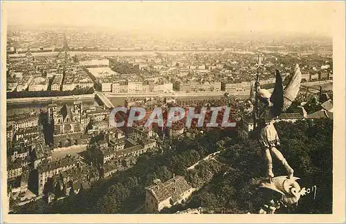 Ansichtskarte AK Lyon (Rhone) La Douce France Vue Generale prise de N D de Fourviere